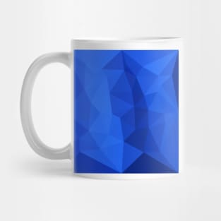 Bright Navy Blue Abstract Low Polygon Background Mug